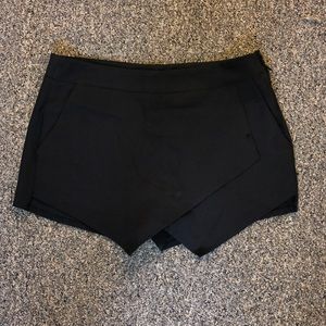 Asymmetric Black Skirt/Short